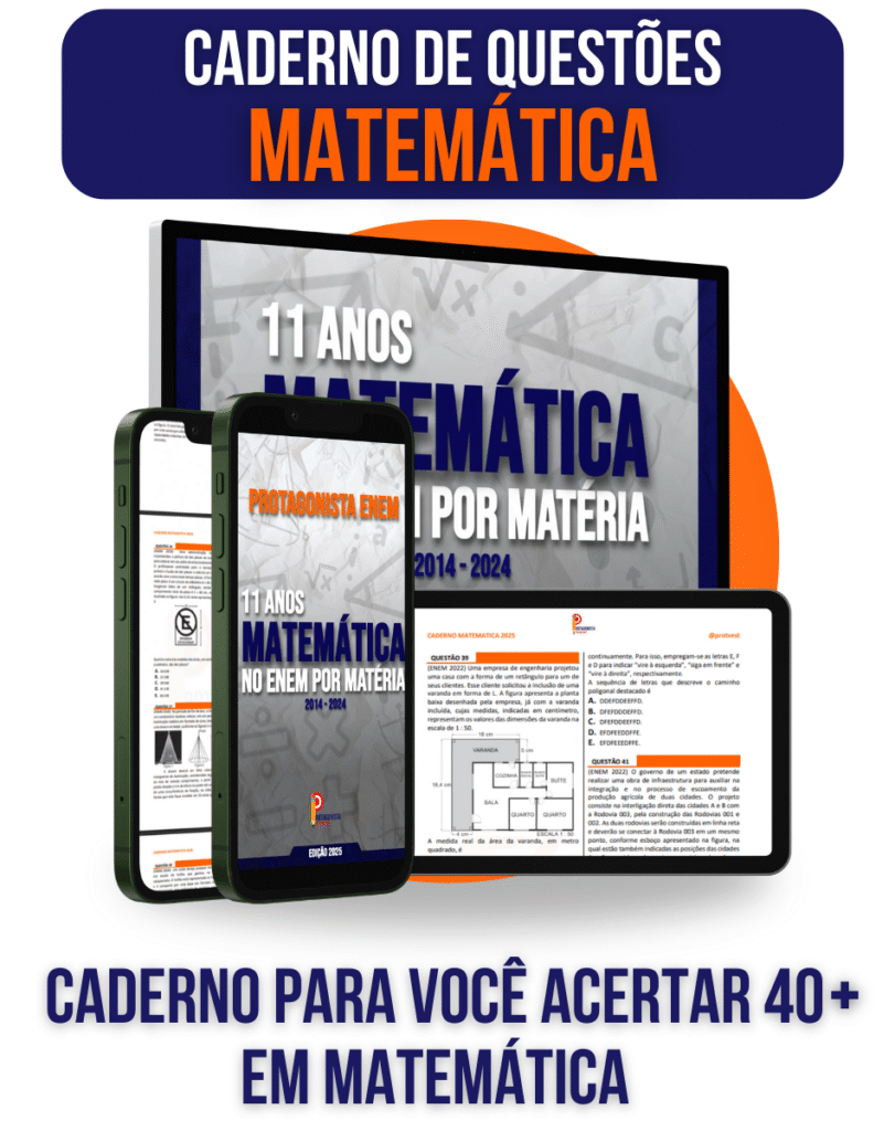 caderno de questões matemática